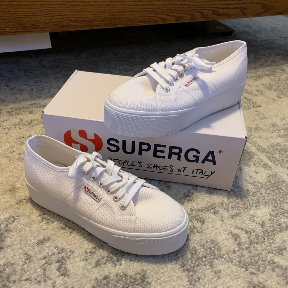 Women’s White Superga Sneakers